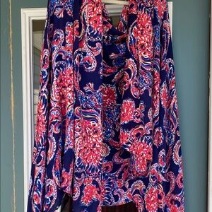 Lilly Pulitzer For the Halibut paisley print Rayon scarf/wrap